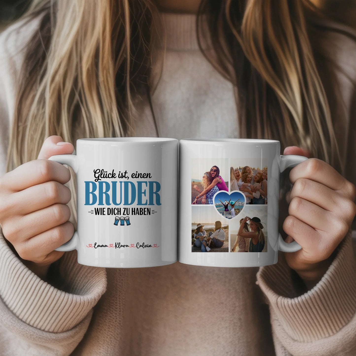 Tasse Mit Namen Und Spruch Bruder Fotocollage Personalisiertes Geschenk 5