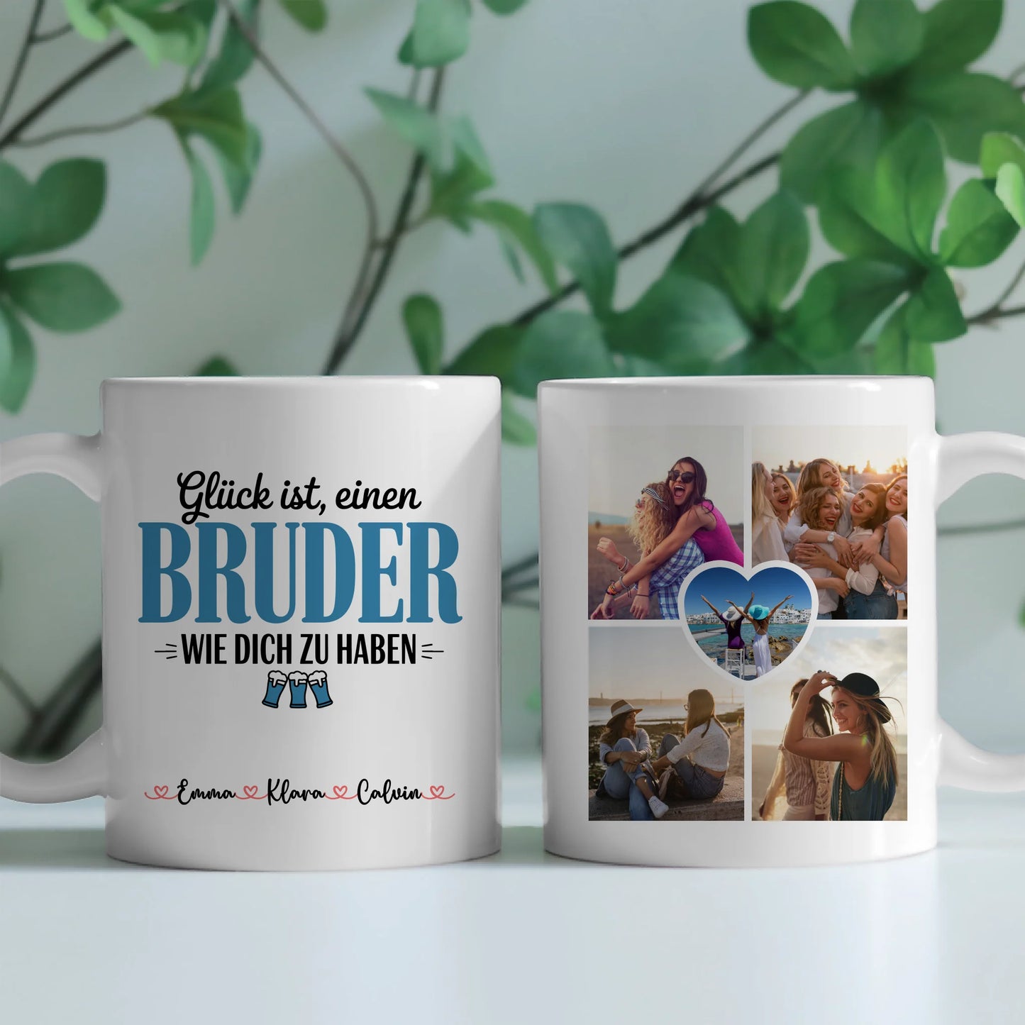 Tasse Mit Namen Und Spruch Bruder Fotocollage Personalisiertes Geschenk 2