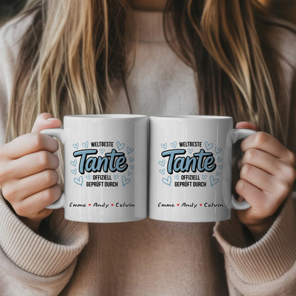 Tasse Mit Name für Tante Personalisiertes Geschenk Individuell Bedruckte Kaffeetasse 5