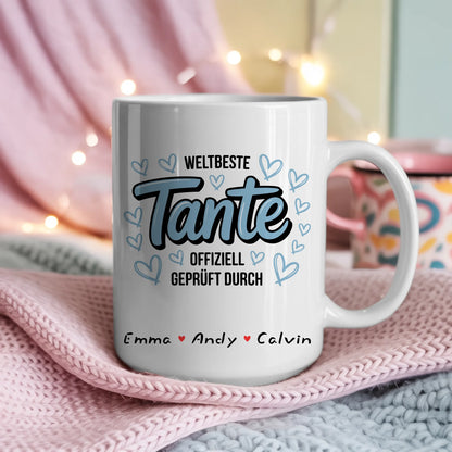 Tasse Mit Name für Tante Personalisiertes Geschenk Individuell Bedruckte Kaffeetasse 4