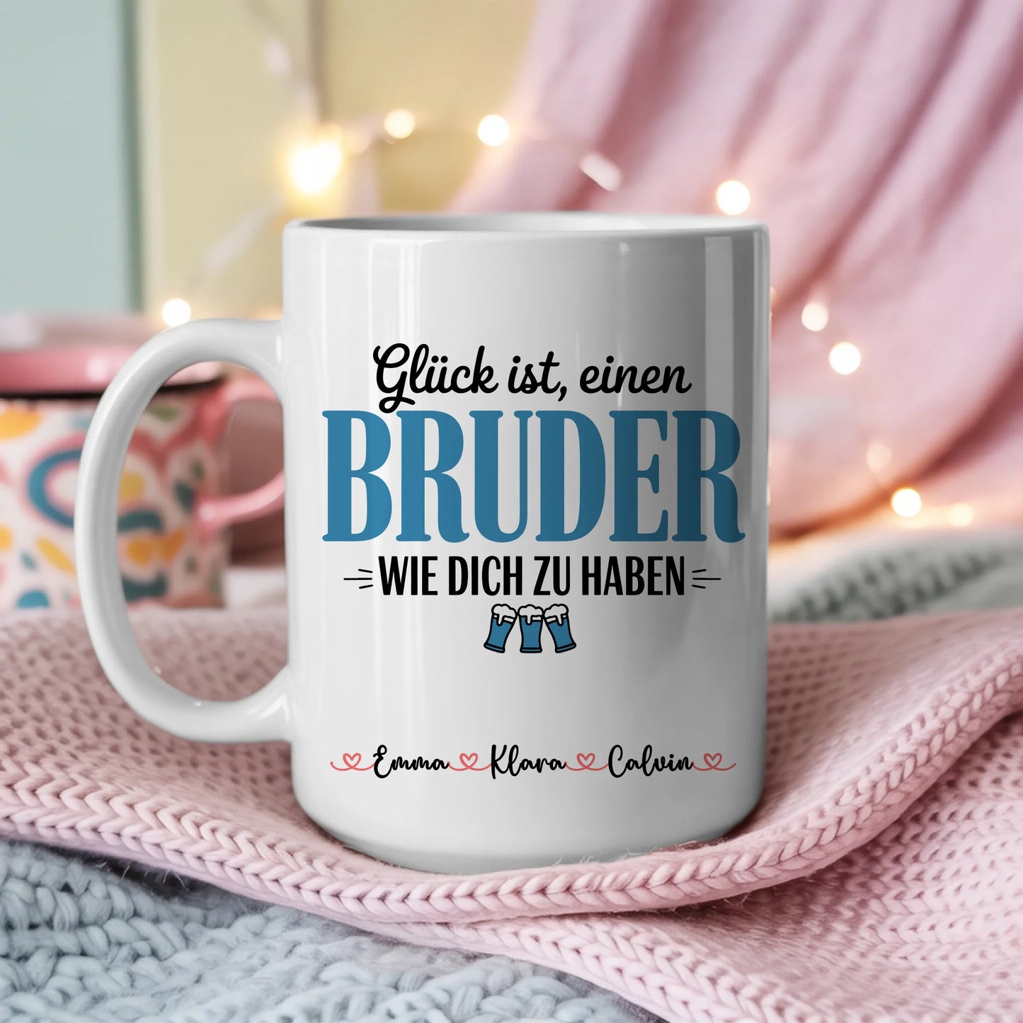 Tasse Mit Namen Und Spruch Bruder Fotocollage Personalisiertes Geschenk 3