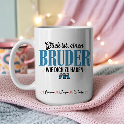 Tasse Mit Namen Und Spruch Bruder Fotocollage Personalisiertes Geschenk 3