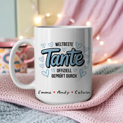 Tasse Mit Name für Tante Personalisiertes Geschenk Individuell Bedruckte Kaffeetasse 3