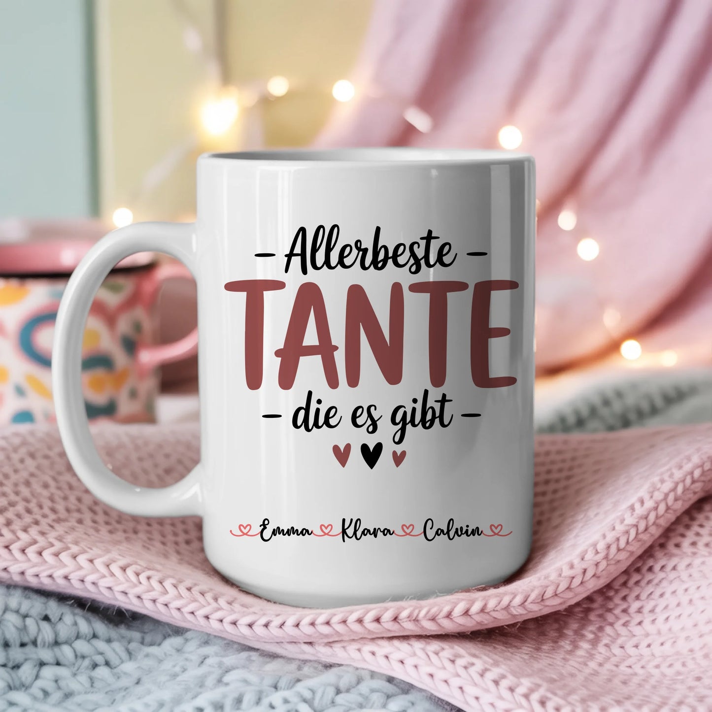 Tasse Mit Namen Und Spruch für Tante personalisiert mit Wunschtext 3