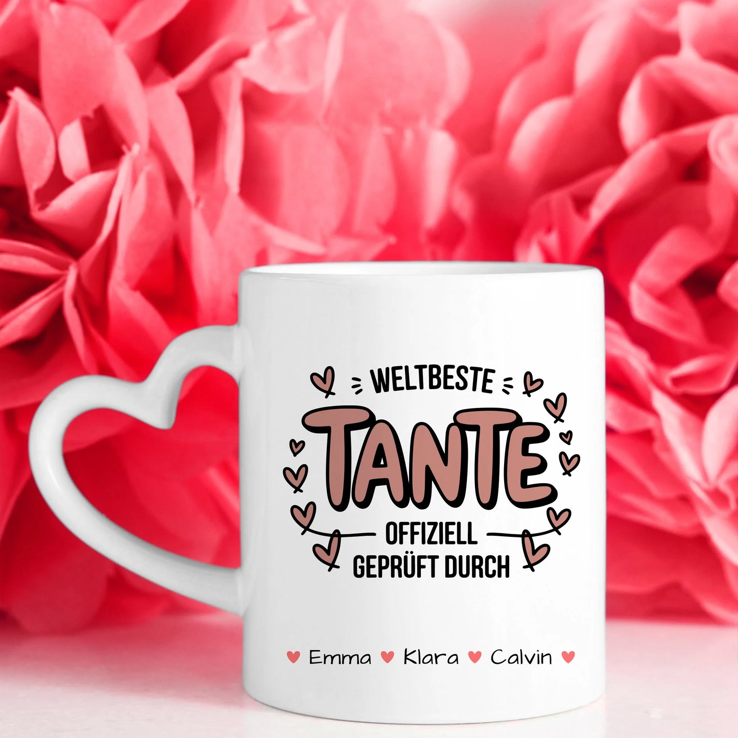 Personalisierte Tasse Mit Namen Tante Fotocollage Geschenkidee für Familie und Freunde 7