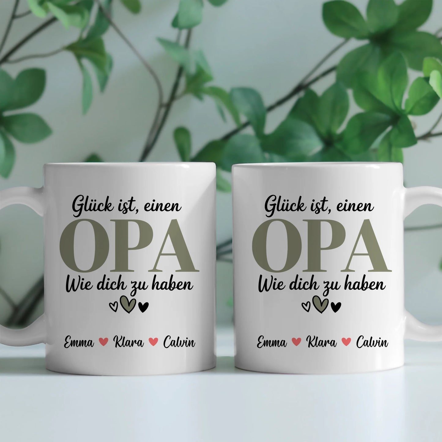 Personalisierte Tasse Opa Opa Geschenk mit Namen Fototasse individuell 2