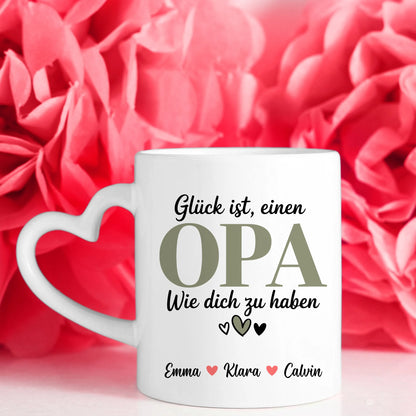 Personalisierte Tasse Opa Opa Geschenk mit Namen Fototasse individuell 7