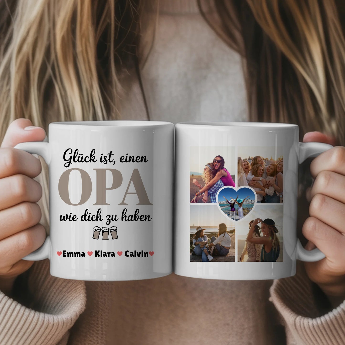 Tasse Opa Personalisiert mit Fotocollage Geschenkidee für Opa mit eigenem Foto 1