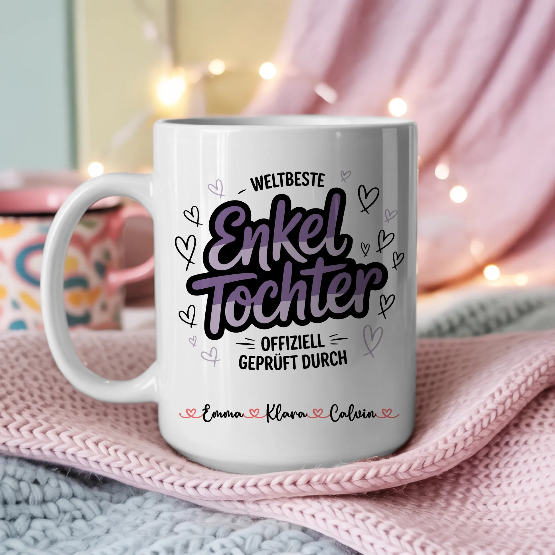 Tasse Mit Name personalisiert Geschenk Enkeltochter Fotocollage individuelle Fototasse 3