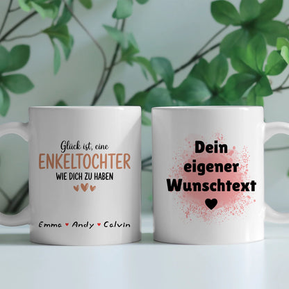Personalisierte Tasse Mit Namen Enkeltochter mit Wunschtext Geschenkidee Familie 2