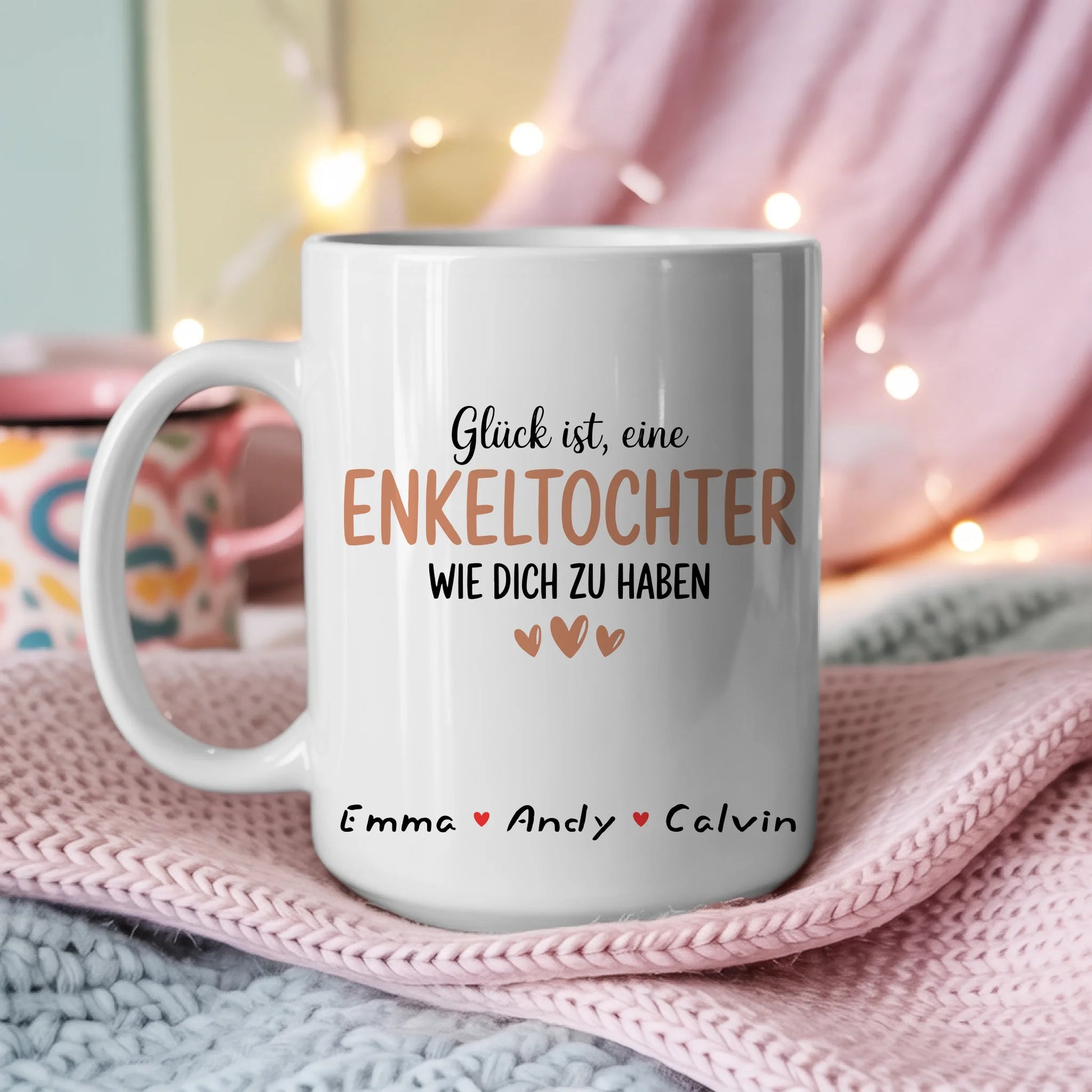 Personalisierte Tasse Mit Namen Enkeltochter mit Wunschtext Geschenkidee Familie 3