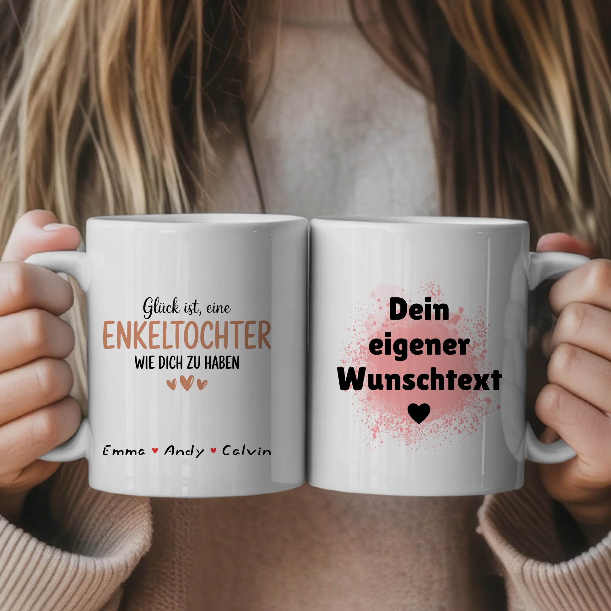 Personalisierte Tasse Mit Namen Enkeltochter mit Wunschtext Geschenkidee Familie 1