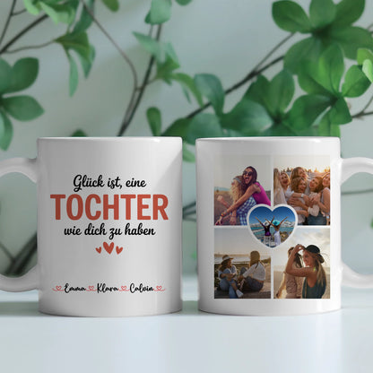 Ausgefallene Tassen Mit Namen Tochter Fotocollage Personalisiertes Geschenk Poster Leinwand 2