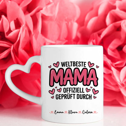 Tasse Mutter Tochter personalisiert Mama Geschenk Fotocollage mit Namen 7