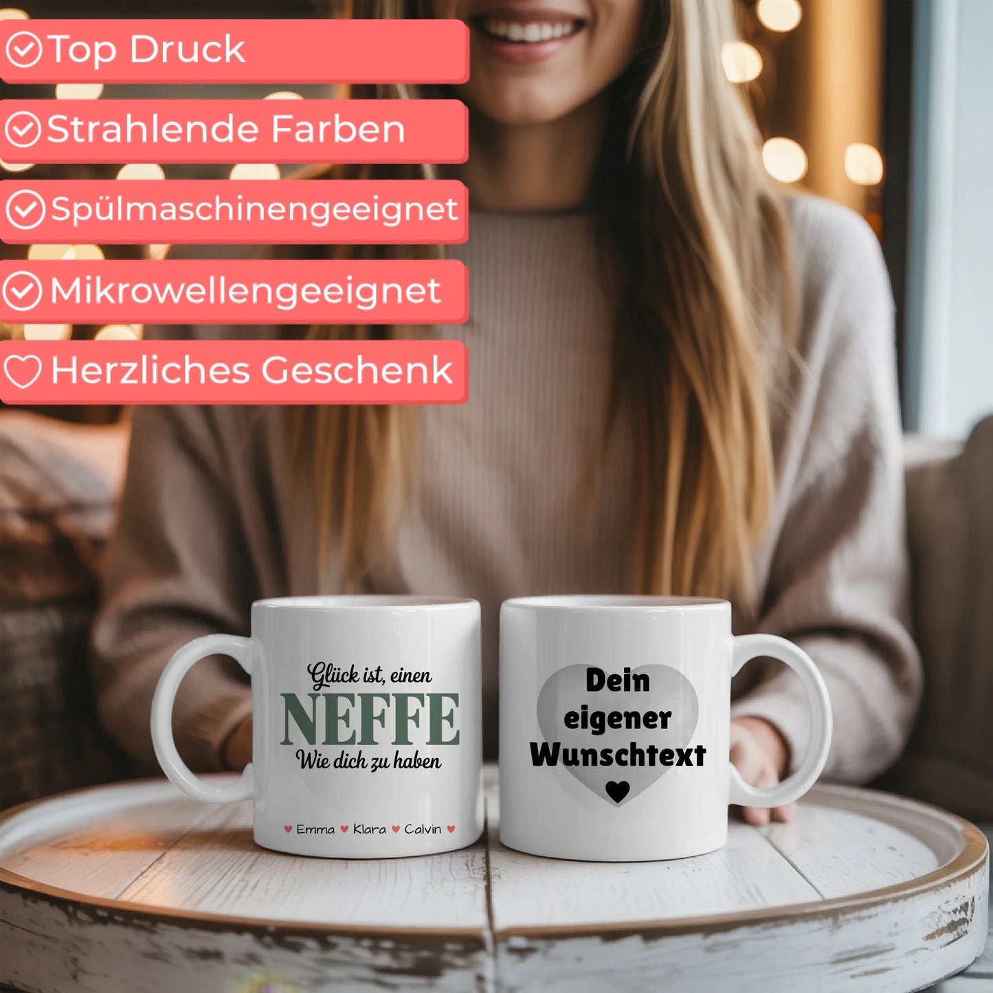 Tasse Mit Name Neffe personalisiert mit Wunschtext Geschenkidee für Kinder und Familie 6