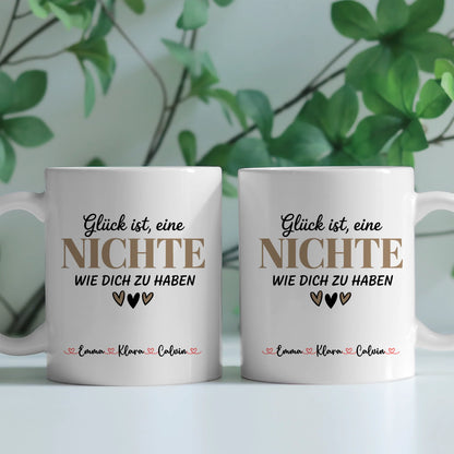 Personalisierte Tasse Mit Namen Nichte Geschenkidee für Mädchen Geburtstag 2