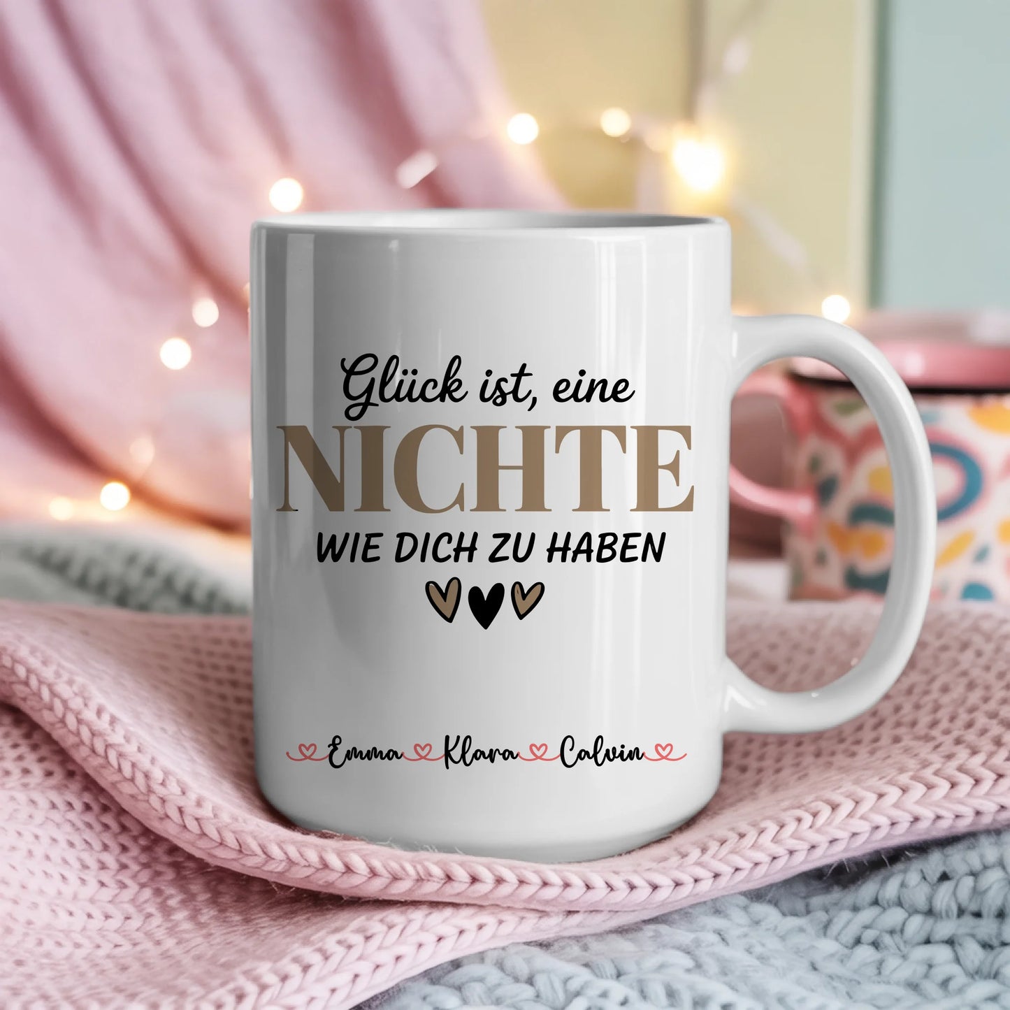 Personalisierte Tasse Mit Namen Nichte Geschenkidee für Mädchen Geburtstag 4