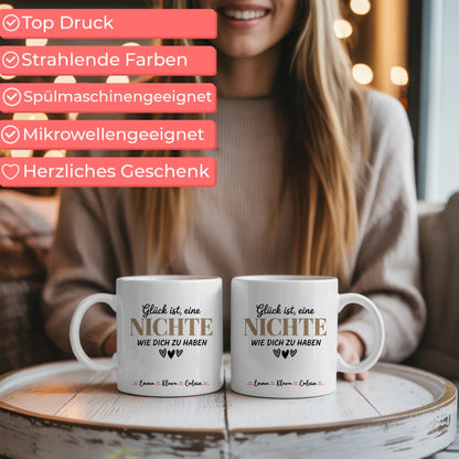 Personalisierte Tasse Mit Namen Nichte Geschenkidee für Mädchen Geburtstag 6