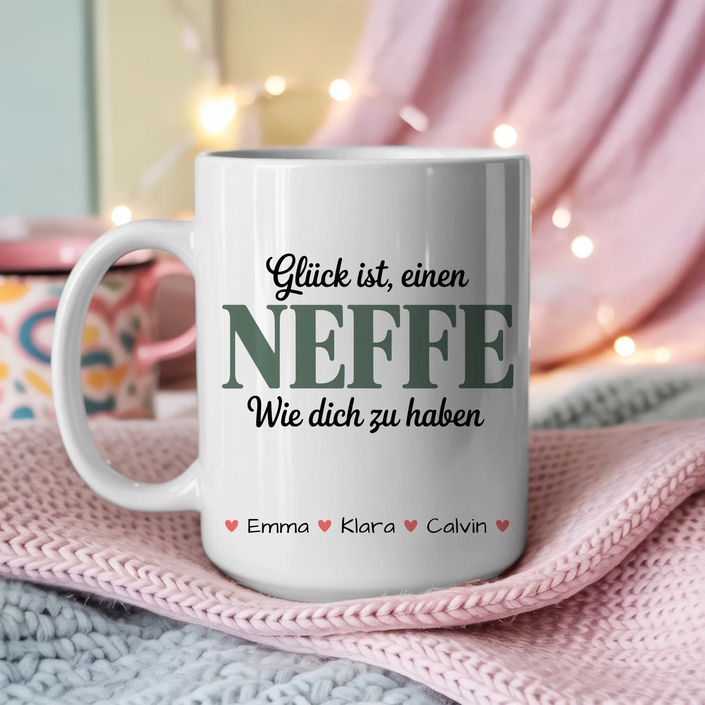 Tasse Mit Name Neffe personalisiert mit Wunschtext Geschenkidee für Kinder und Familie 3