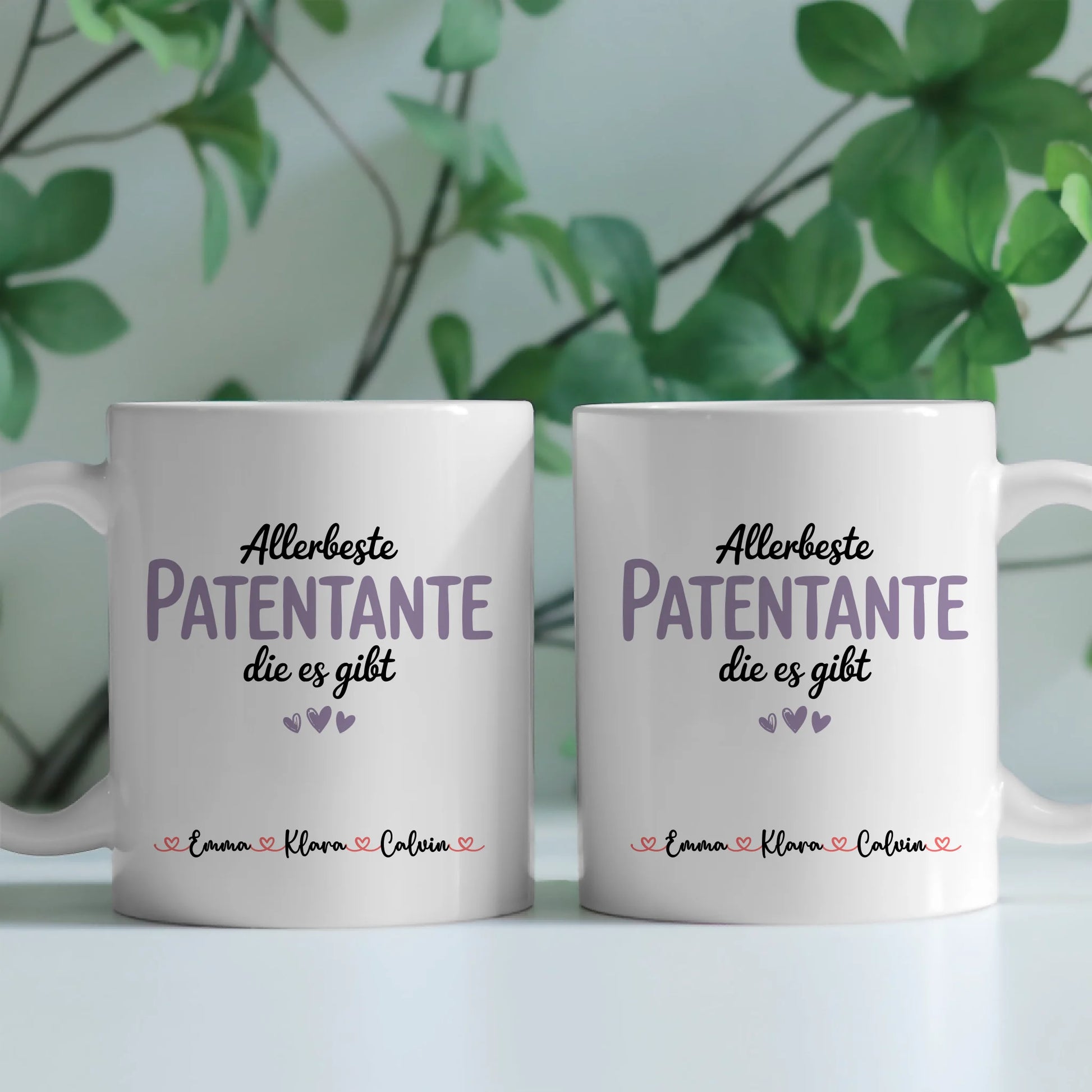 Personalisierte Tasse Mit Namen Patentante Geschenkidee für Frauen individuelle Kaffeetasse 2