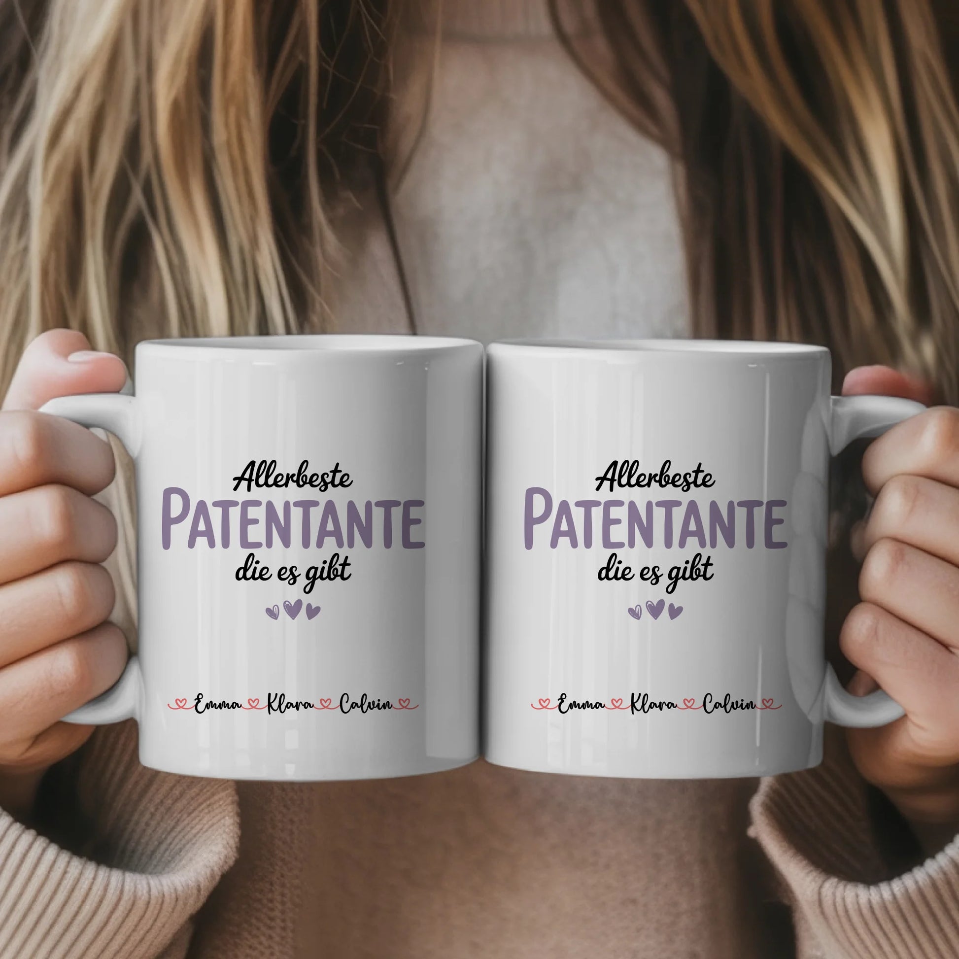 Personalisierte Tasse Mit Namen Patentante Geschenkidee für Frauen individuelle Kaffeetasse 1