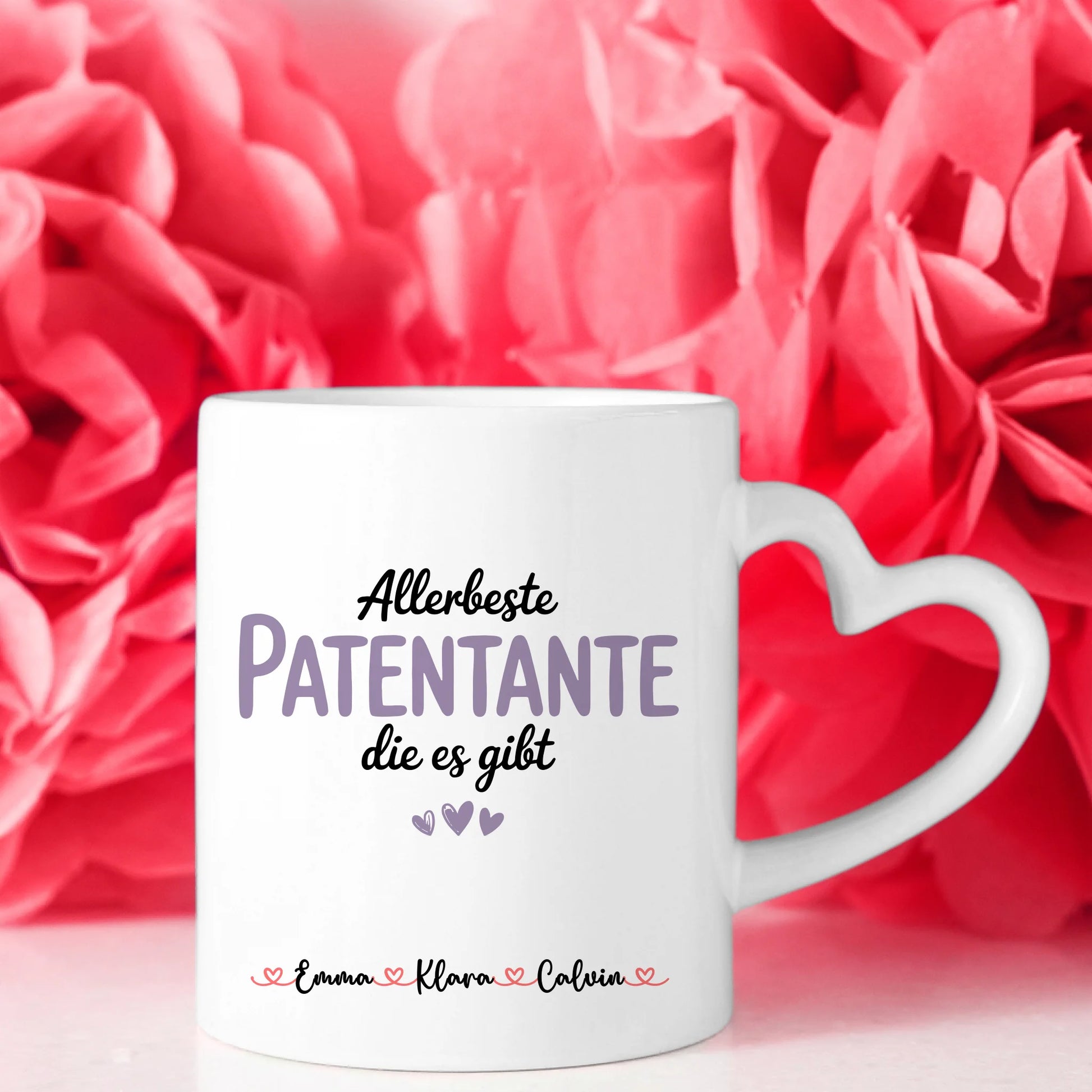 Personalisierte Tasse Mit Namen Patentante Geschenkidee für Frauen individuelle Kaffeetasse 8
