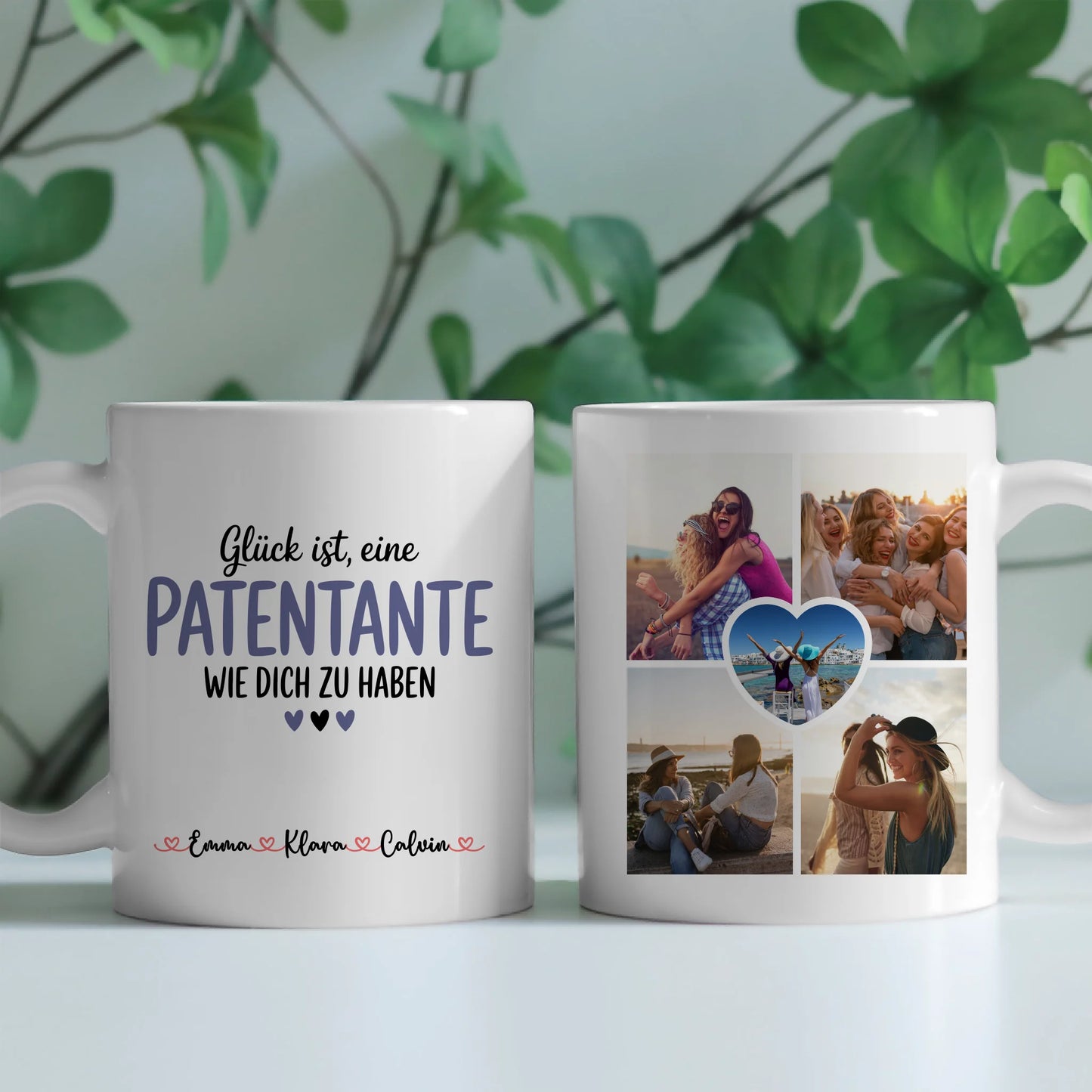 Ausgefallene Tassen Mit Namen Patentante Fotocollage personalisierte Geschenke 2