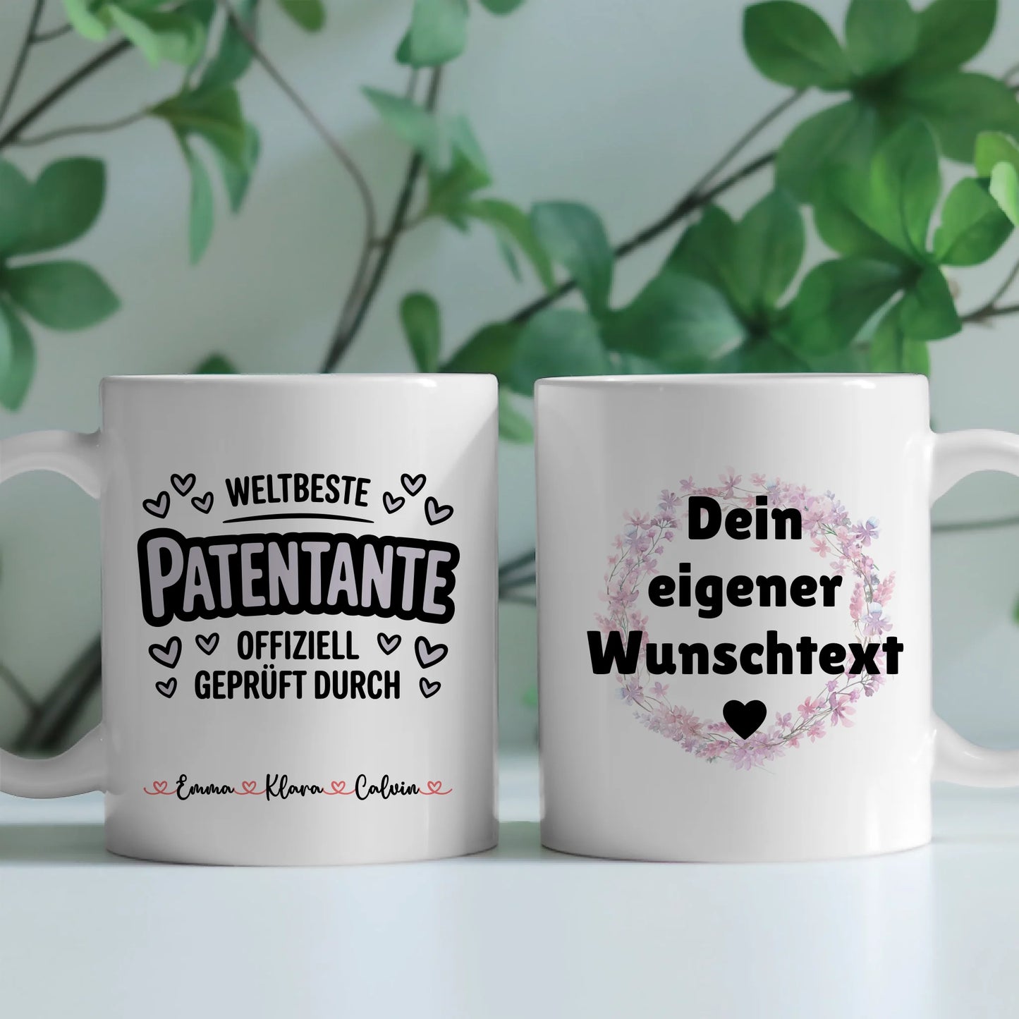 Personalisierte Tasse Mit Namen Patentante mit Wunschtext Geschenkidee 2
