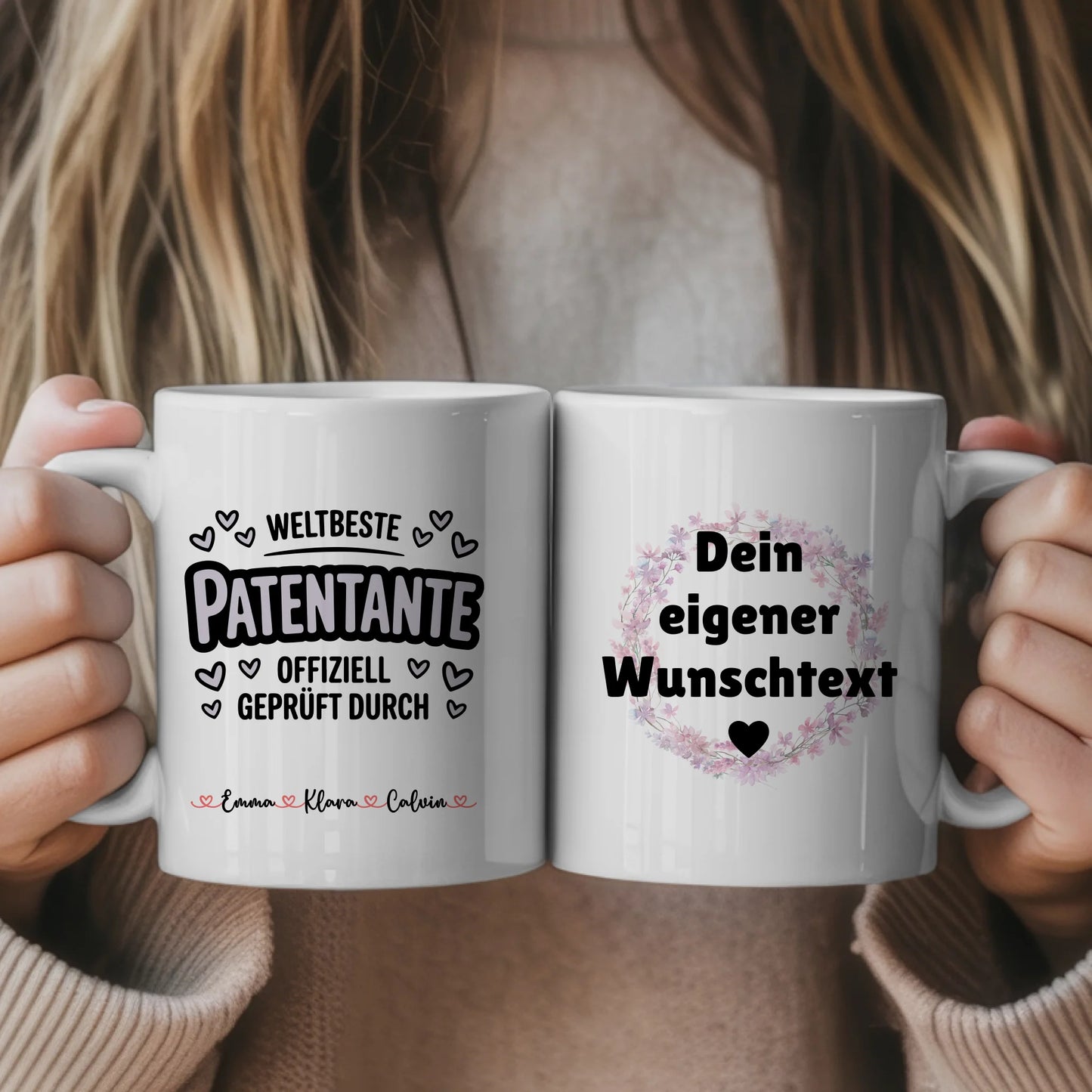 Personalisierte Tasse Mit Namen Patentante mit Wunschtext Geschenkidee 1