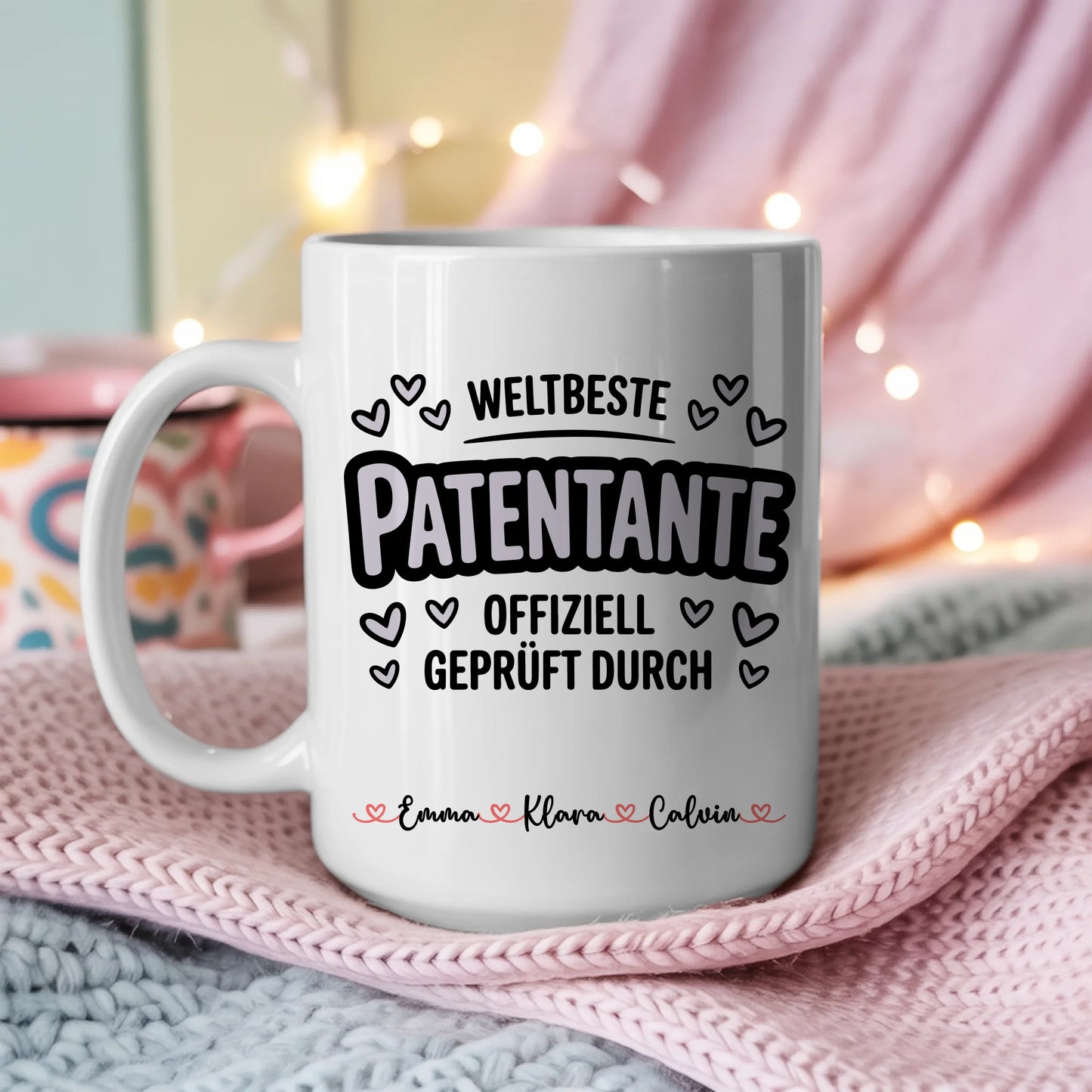 Personalisierte Tasse Mit Namen Patentante mit Wunschtext Geschenkidee 3