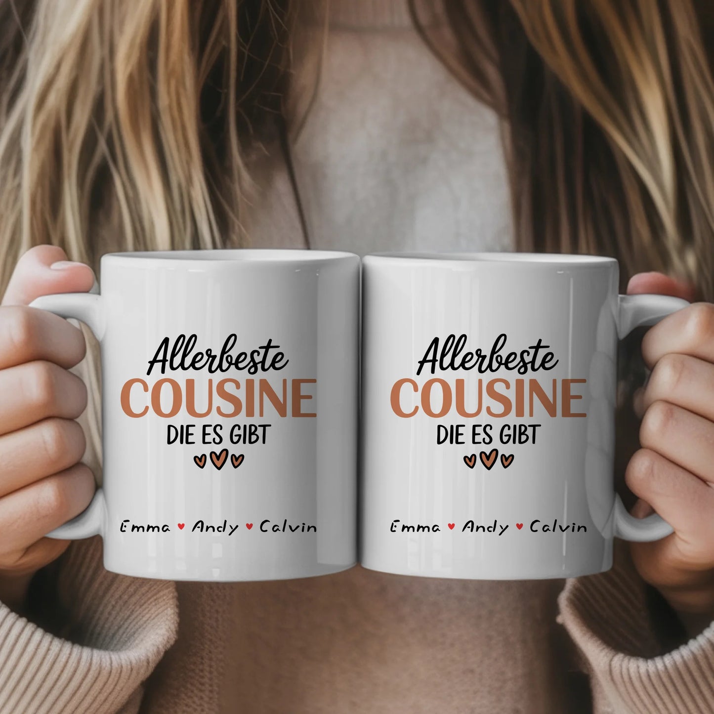 Ausgefallene Tassen Mit Namen Cousine Personalisiertes Geschenk für besondere Freundinnen 1