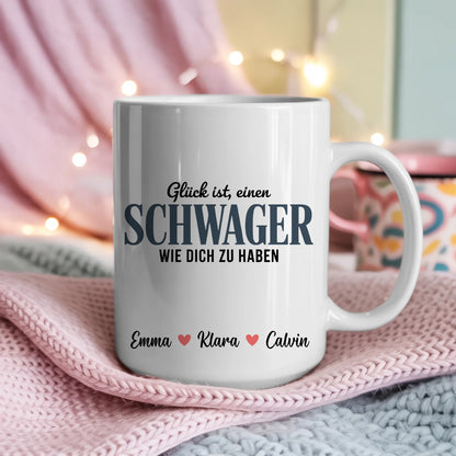 Tasse Mit Name für Schwager Personalisiertes Geschenk Kaffeetasse mit Wunschname Bedruckt 4