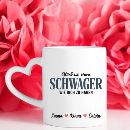 Tasse Mit Name für Schwager Personalisiertes Geschenk Kaffeetasse mit Wunschname Bedruckt 7