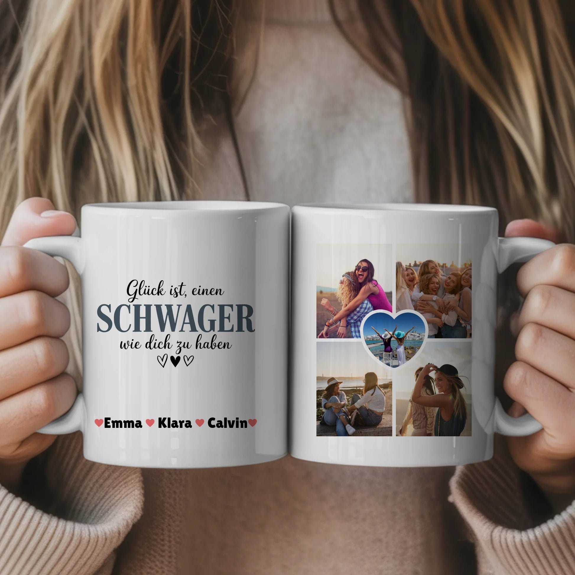Ausgefallene Tassen Mit Namen Schwager Fotocollage personalisierte Geschenke 1