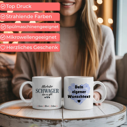 Ausgefallene Tassen Mit Namen Schwager personalisiert mit Wunschtext 6