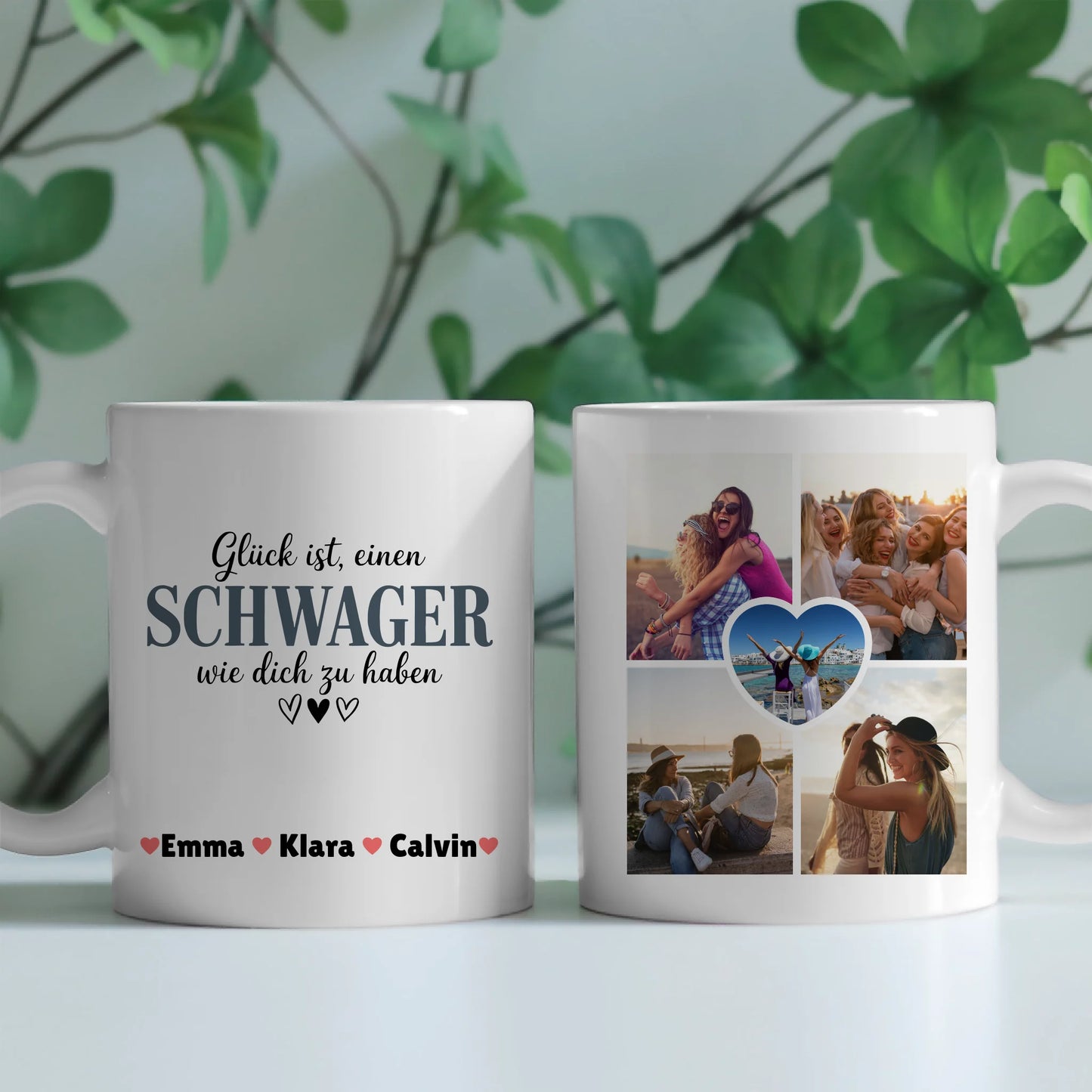 Ausgefallene Tassen Mit Namen Schwager Fotocollage personalisierte Geschenke 2