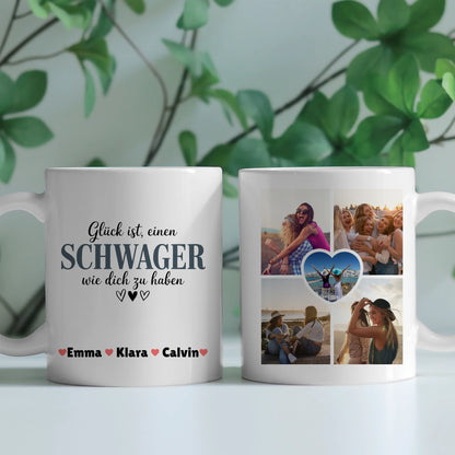 Ausgefallene Tassen Mit Namen Schwager Fotocollage personalisierte Geschenke 2