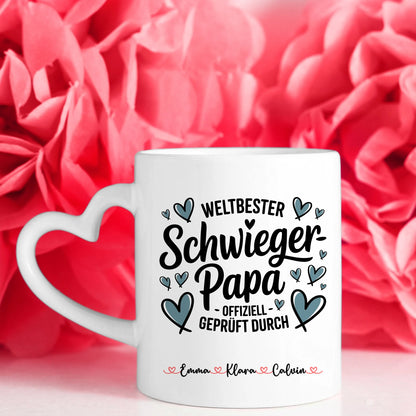 Tasse Mit Namen Und Spruch Schwiegerpapa Geschenk Fotocollage Personalisierte Tasse 7