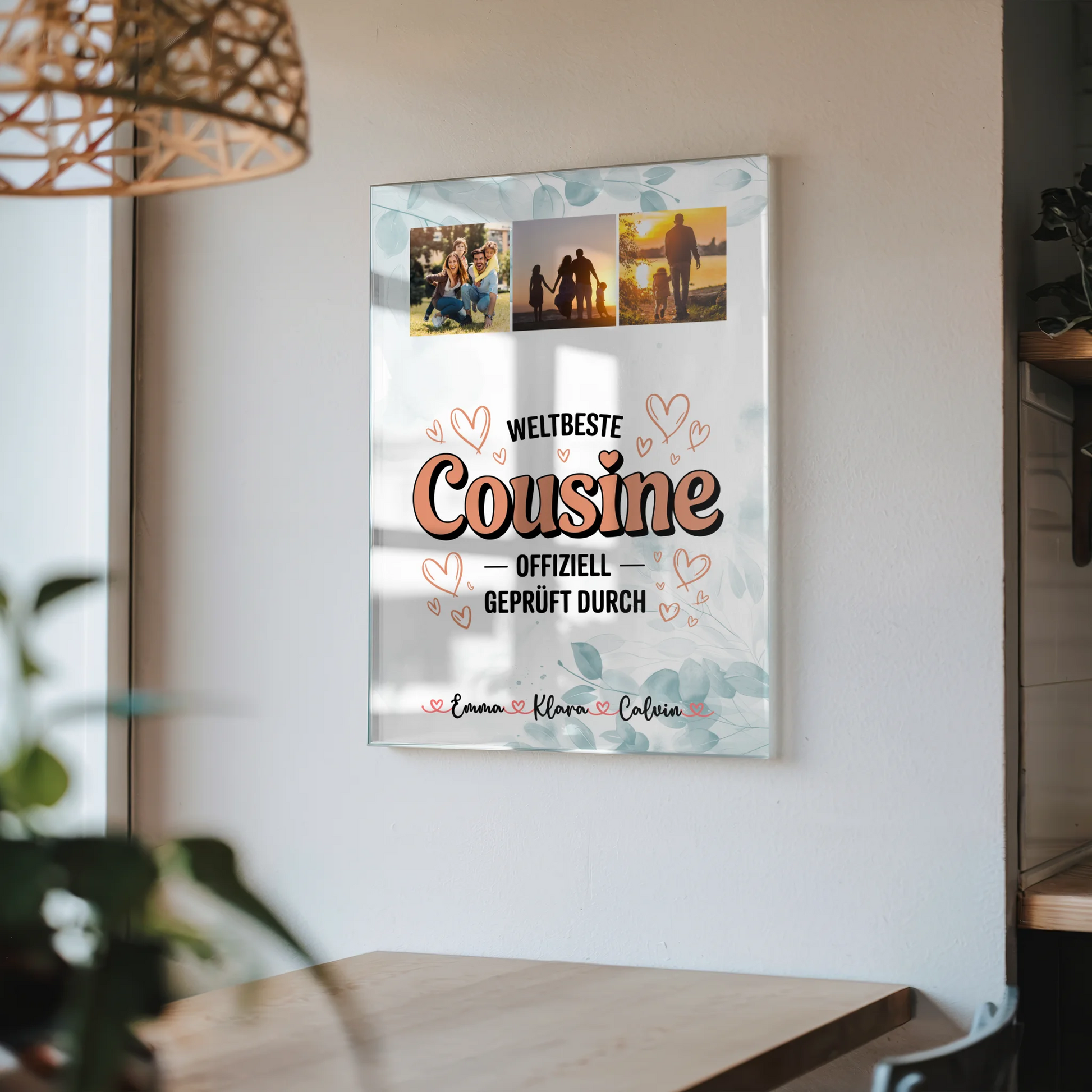 Foto Mit Acrylglas Fotocollage Cousine Weltbeste Cousine Offiziell Geprüft Durch 4