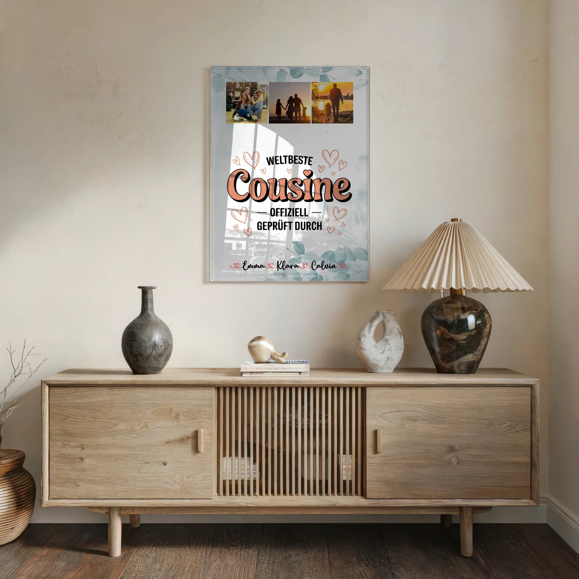 Foto Mit Acrylglas Fotocollage Cousine Weltbeste Cousine Offiziell Geprüft Durch 5