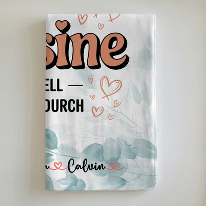 Personalisierte Namensdecke mit Fotocollage für die Weltbeste Cousine Offiziell Geprüft Durch 6