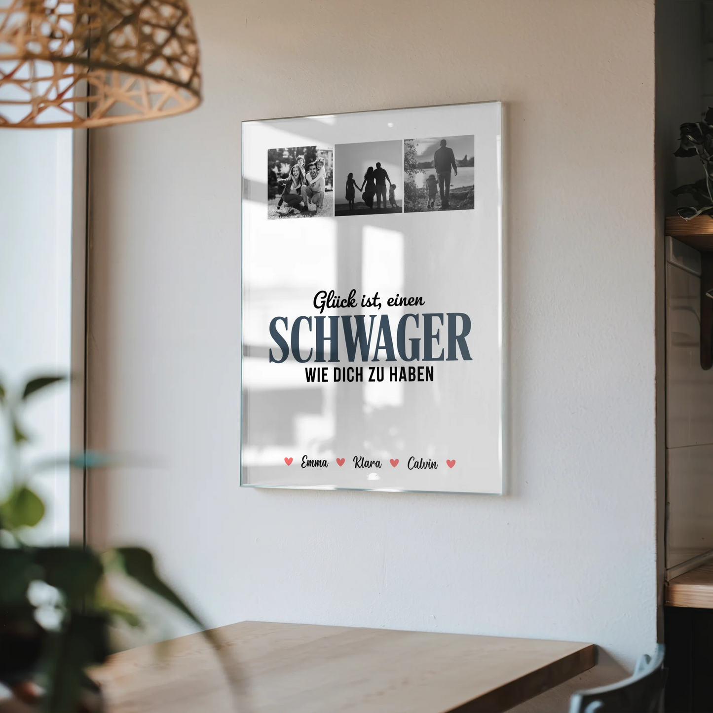 Personalisierte Fotocollage für Schwager mit Foto Mit Acrylglas Glück Ist eine Schwager Wie Dich Zu Haben 4