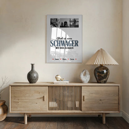 Personalisierte Fotocollage für Schwager mit Foto Mit Acrylglas Glück Ist eine Schwager Wie Dich Zu Haben 5