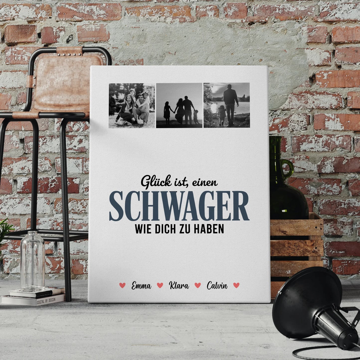 Leinwand Collagen Erstellen Fotocollage für Schwager Glück Ist eine Schwager Wie Dich Zu Haben 4