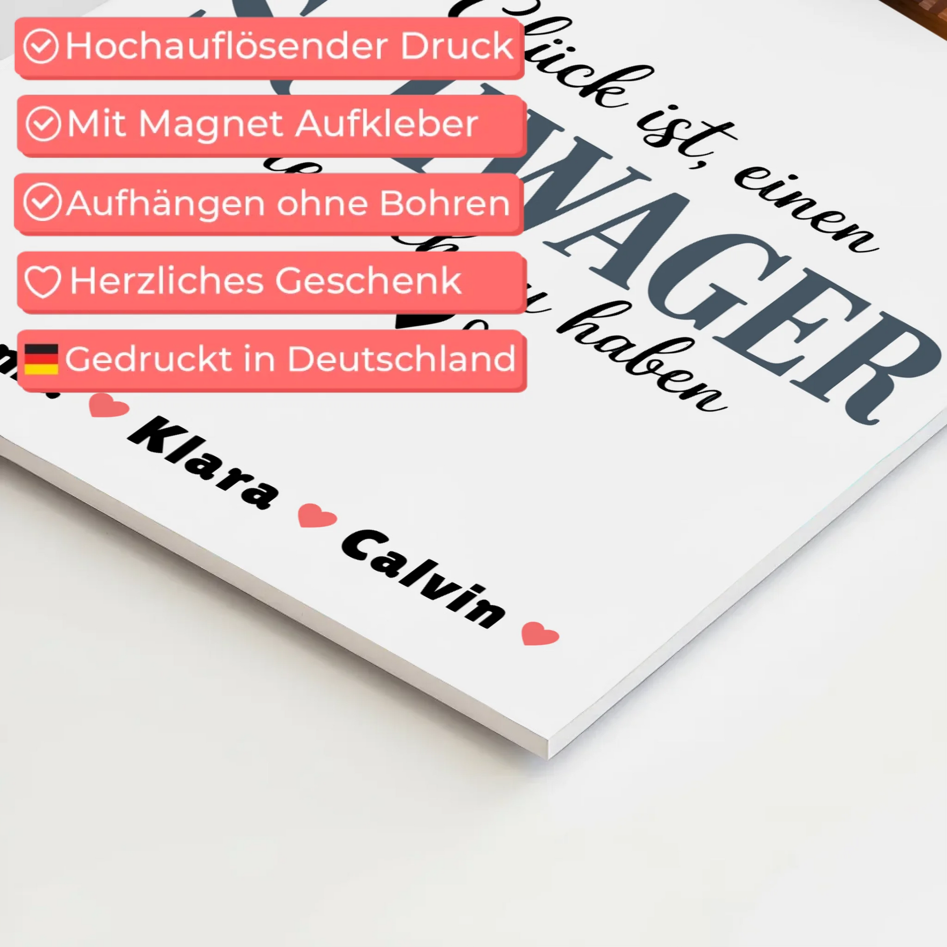 Personalisierte Fotoboard Magnet Poster Schwager Fotocollage Glück Ist eine Schwager Wie Dich Zu Haben 4