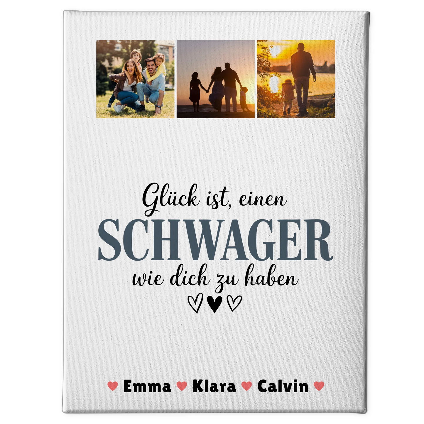 Personalisierte Leinwand Schwager Fotocollage Glück Ist eine Schwager Wie Dich Zu Haben 1