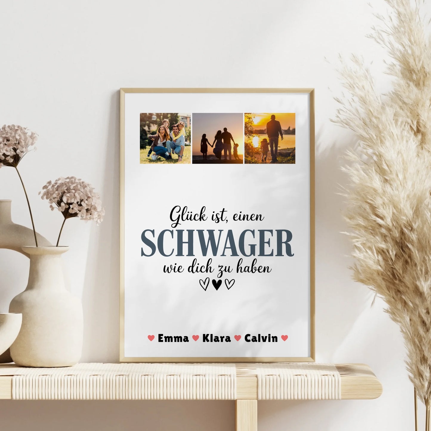 Personalisiertes Poster Datum Schwager Fotocollage Glück Ist eine Schwager Wie Dich Zu Haben