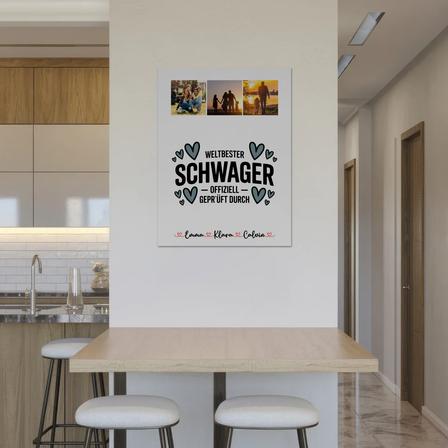 Fotoboard Magnet Poster Fotocollage Schwager Weltbester Schwager Offiziell Geprüft Durch Geschenk 8