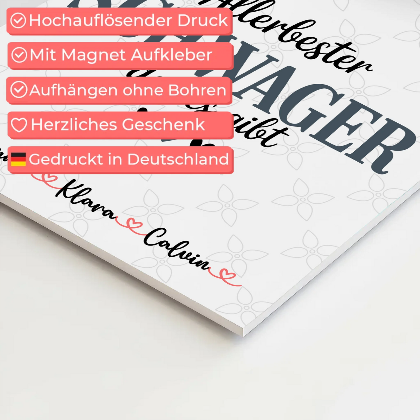 Fotoboard Poster Magnetisch Fotocollage für Schwager Allerbester Schwager Den Es Gibt Geschenk