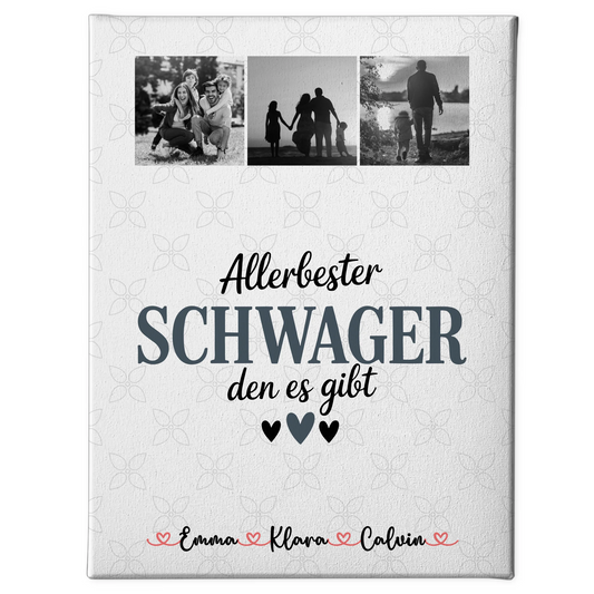 Personalisierte Fotocollage Großes Bild Aus Vielen Kleinen für Schwager Allerbester Schwager Den Es Gibt 1